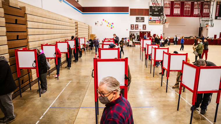 Image: Across The U.S. Voters Flock To The Polls On Election Day