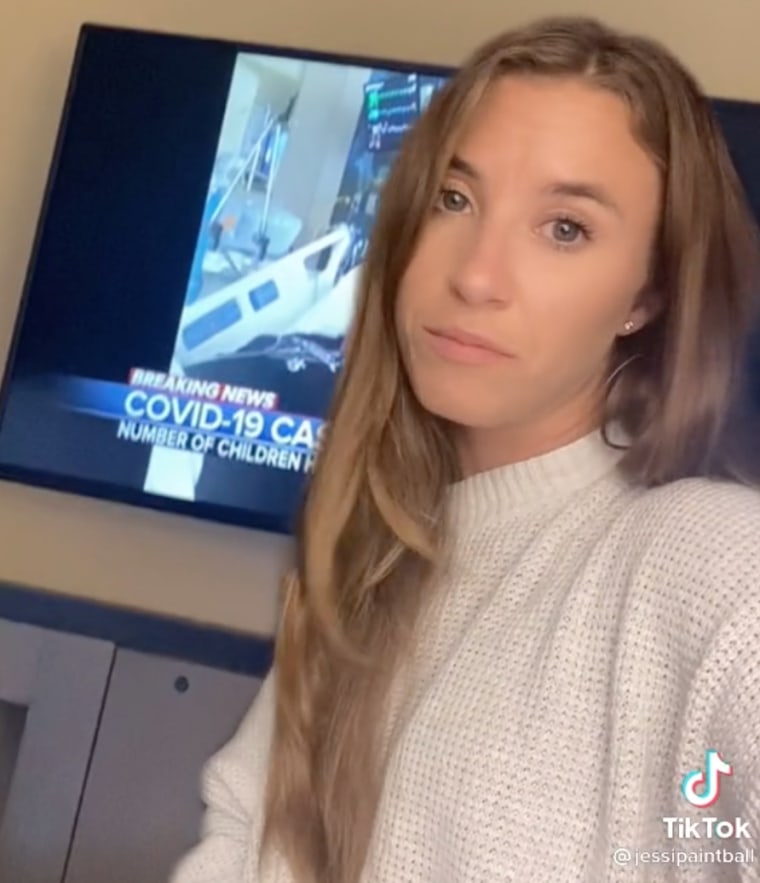 IMAGE: Team USA Paintball removed player Jessica Maiolo after she posted a now-viral TikTok saying a child with Covid needed a "treadmill, not a Covid shot."