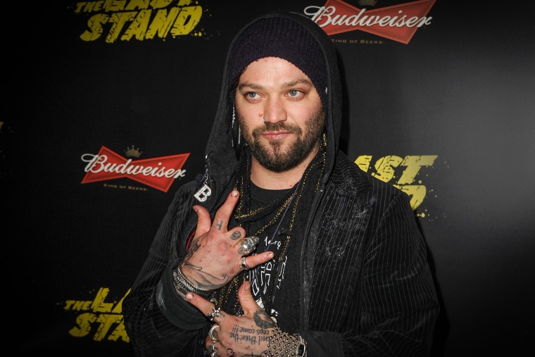 Actor Bam Margera arrives at the premiere of \"The Last Stand\" on Jan. 14, 2013 in Hollywood, Calif.