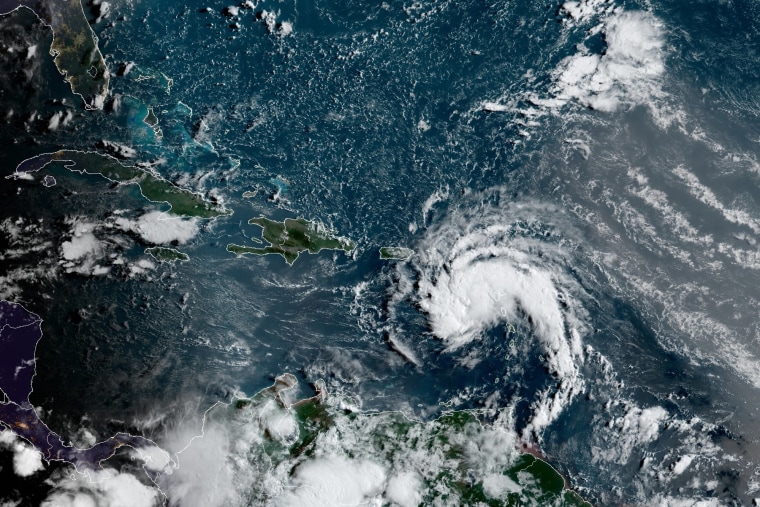 IMAGE: Tropical Storm Fred east of Puerto Rico