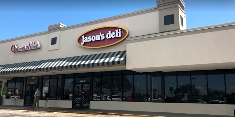 The sign was posted outside of Jason's Deli in Melbourne, Florida, and has since been taken down.