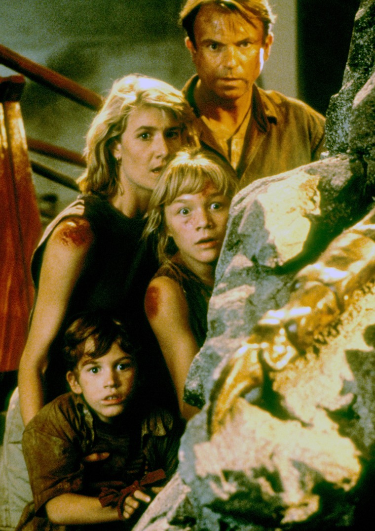 JURASSIC PARK 1993 Universal Pictures film with Laura Dern and Sam Neil