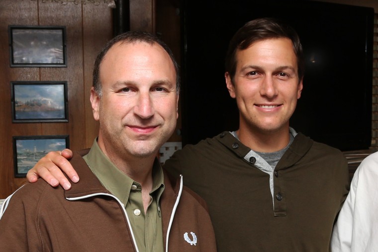 Ken Kurson, left, and Jared Kushner in New York on June 15, 2015.