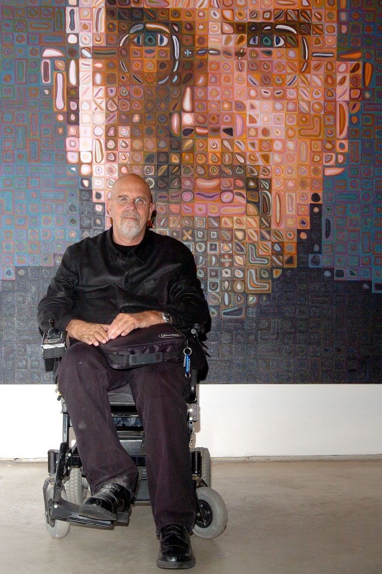 Image: Chuck Close: Recent Paintings Opening Night Reception