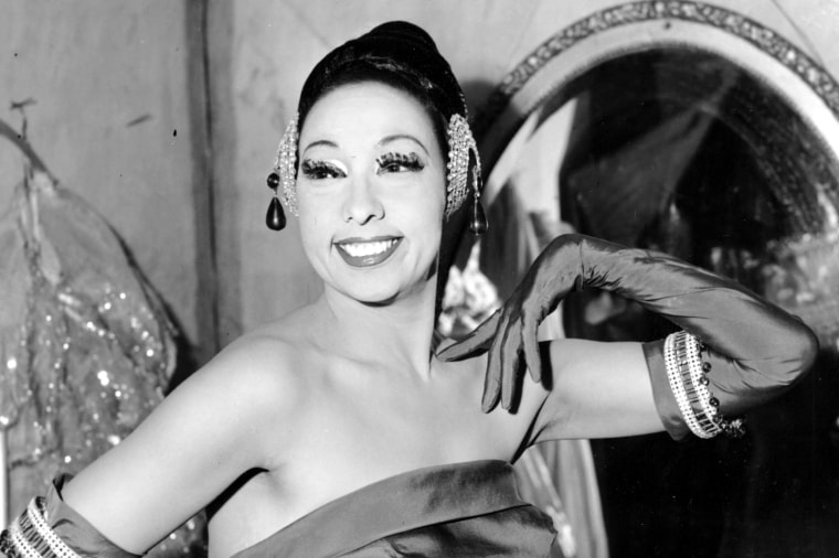 Josephine Baker at the Strand Theater in New York on March 6, 1961.