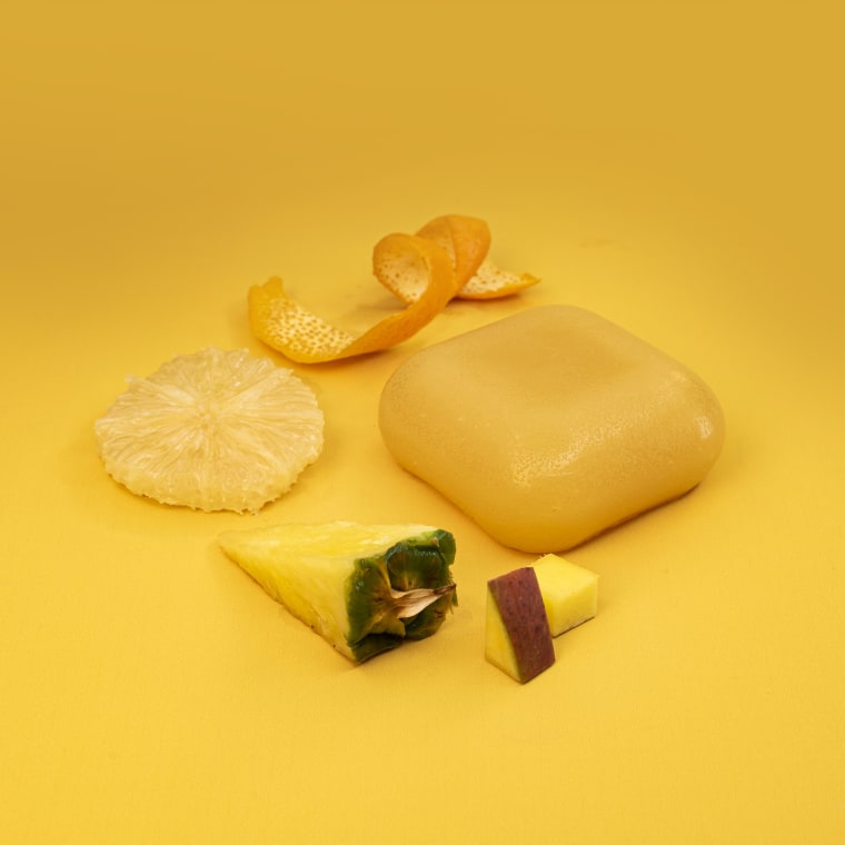 One fruity square includes tropical flavors like pineapple, mango and more. 