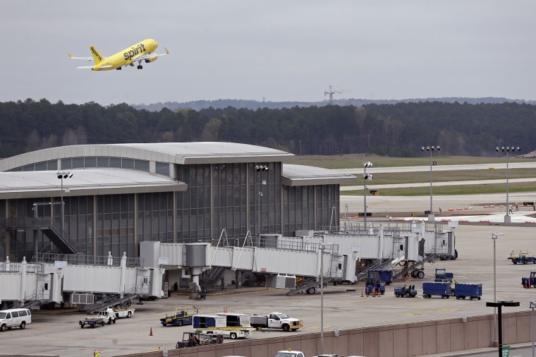 The mother-daughter duo were traveling through Raleigh Durham International Airport in North Carolina.