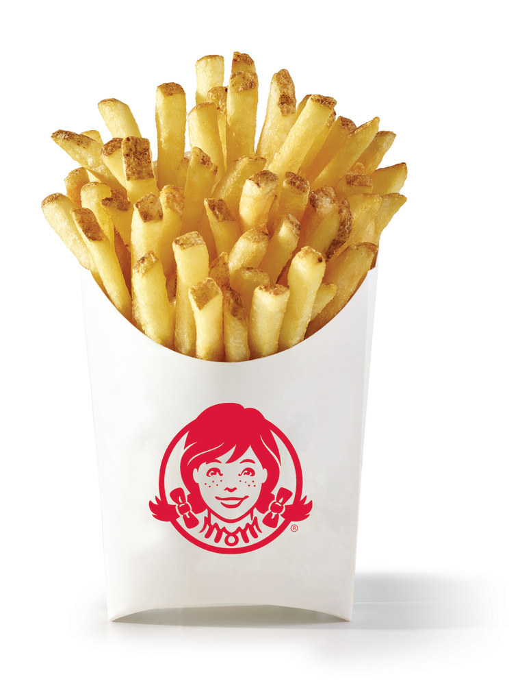 Illustration of Wendy's fries on white background