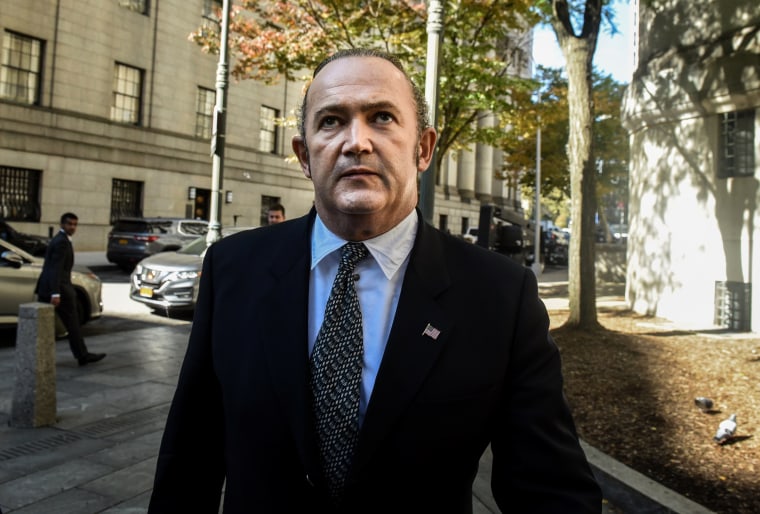 Image: Igor Fruman exits federal court after an arraignment hearing in New York on Oct. 23, 2019.