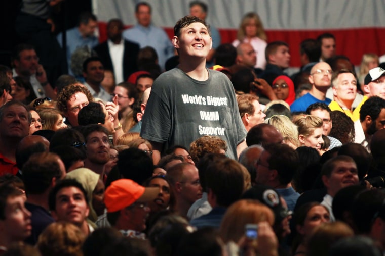 Image: Igor Vovkovinskiy attends an Obama Rally In Minneapolis
