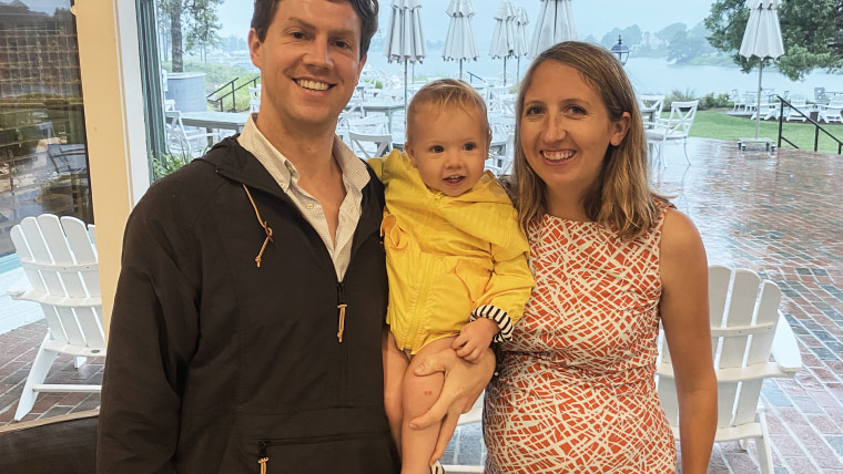 NBC News correspondent Julia Ainsley announced she's expecting her second child with husband Newman this fall. Her first child, Mary Wells, was born in Jan. 2020.