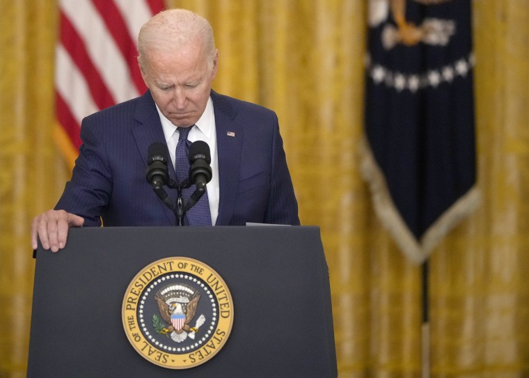 Image: Biden speaks at the White House on Aug. 26 about the situation in Kabul