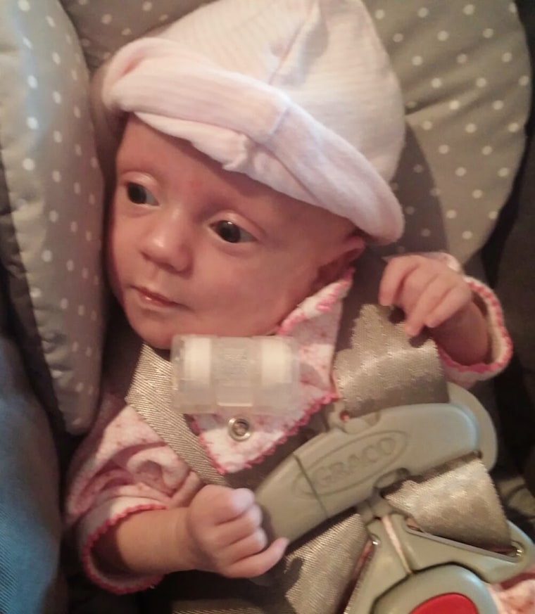 Having a daughter with a tracheostomy tube means that the Staggs family has to have eyes on Emma at all times, in case of complications.