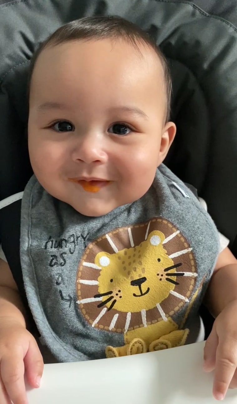 2021 Gerber baby Zane Kahin made a big move in his role as 'Chief Taste Tester,' when he gleefully tried his first solid food. 