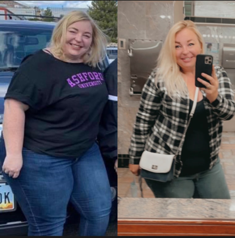 While losing 87 pounds has helped Castello run after her children without getting winded, she also feels happier and stronger. 