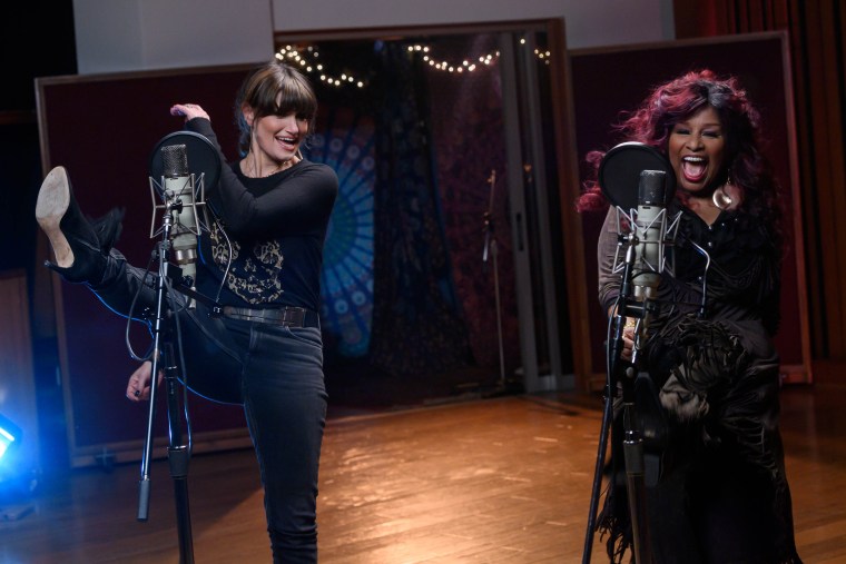 Idina Menzel and Chaka Khan record a remake of Im Every Woman produced by Tena Clark for CAREs #IMEVERYWOMAN Campaign in celebration of International Womens Day on February 24, 2021.