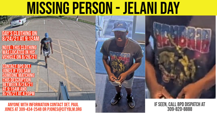 Jelani was seen on security video at a store called Beyond / Hello in Bloomington, at 9:12 a.m. on August 24, 2021. 