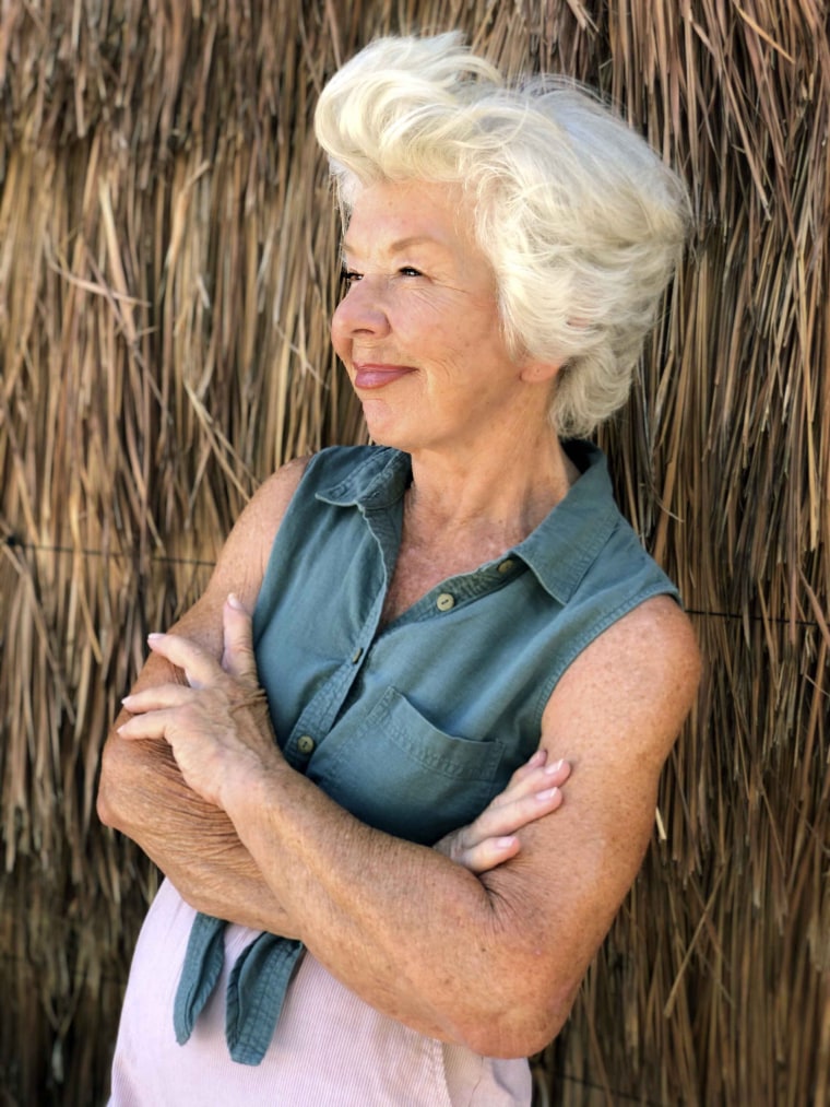 Joan MacDonald, 75, in Tulum, Mexico, on Sept. 1, 2020. MacDonald is among a growing number of "grandfluencers."