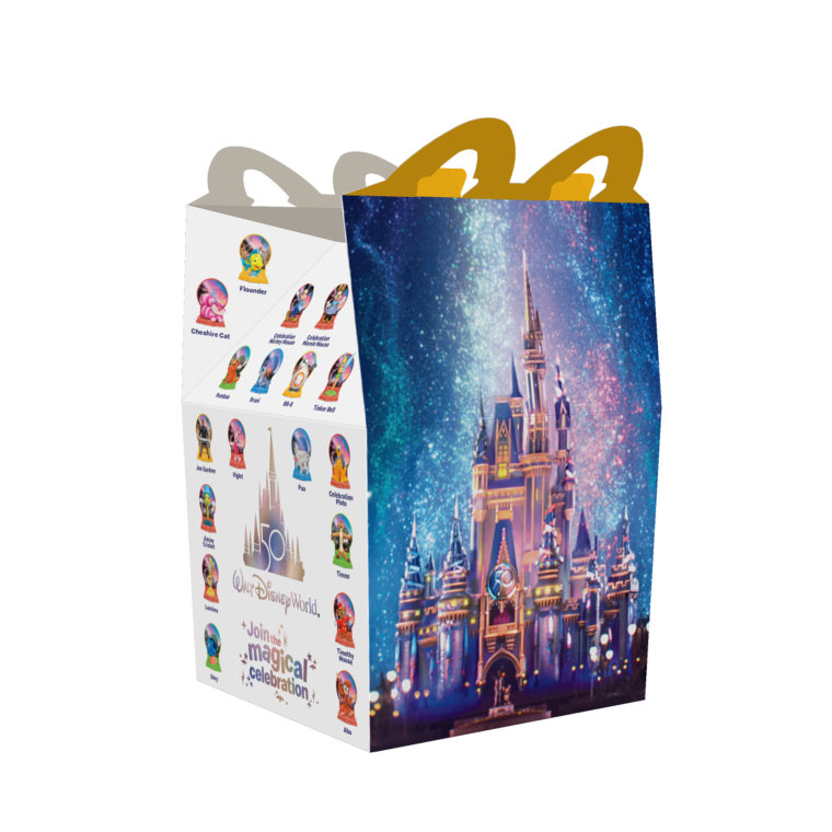 McDonald's limited-edition, Disney World-themed Happy Meal box.