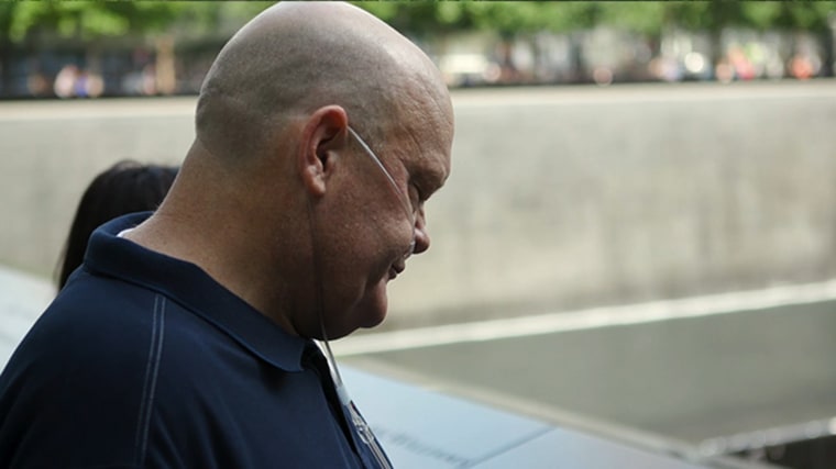 Frey visited the National September 11 Memorial in New York in 2019.