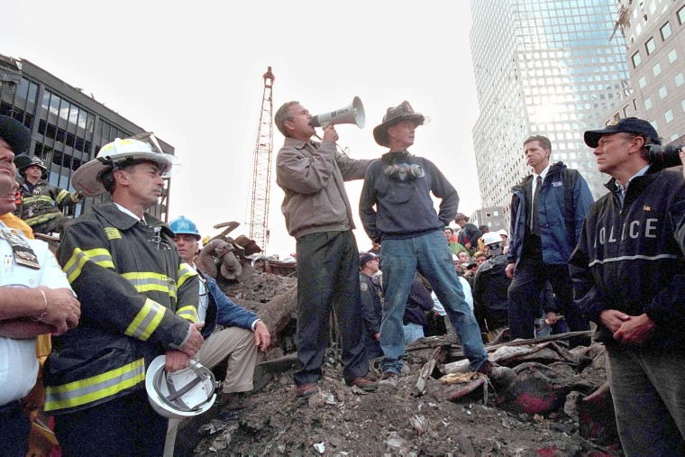 Bush Speaks At Ground Zero