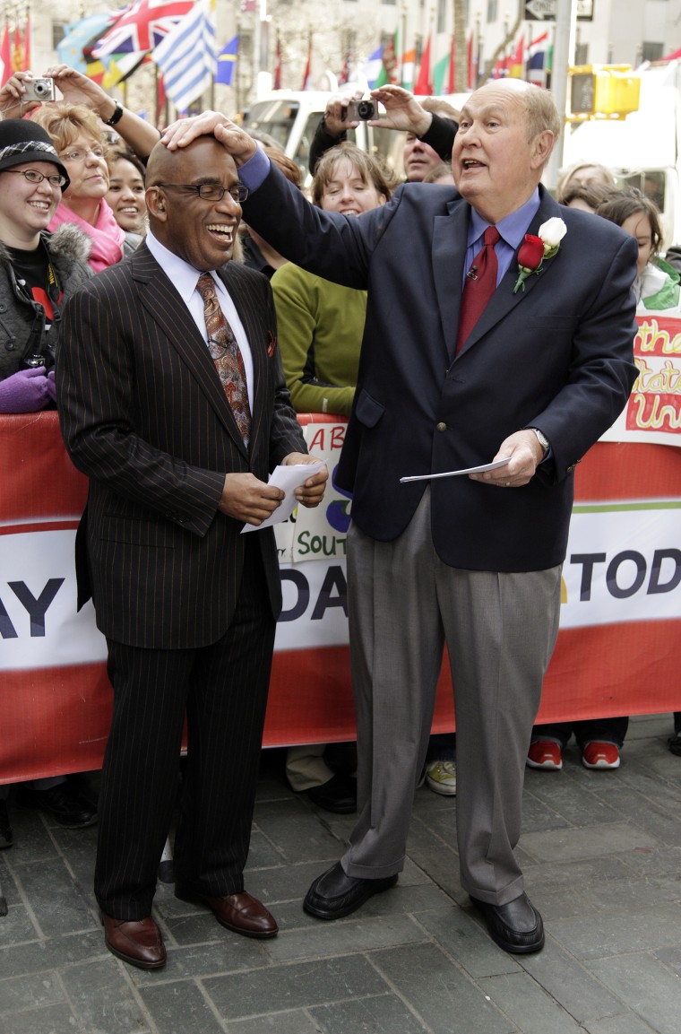 Al Roker and Willard Scott appear on TODAY.