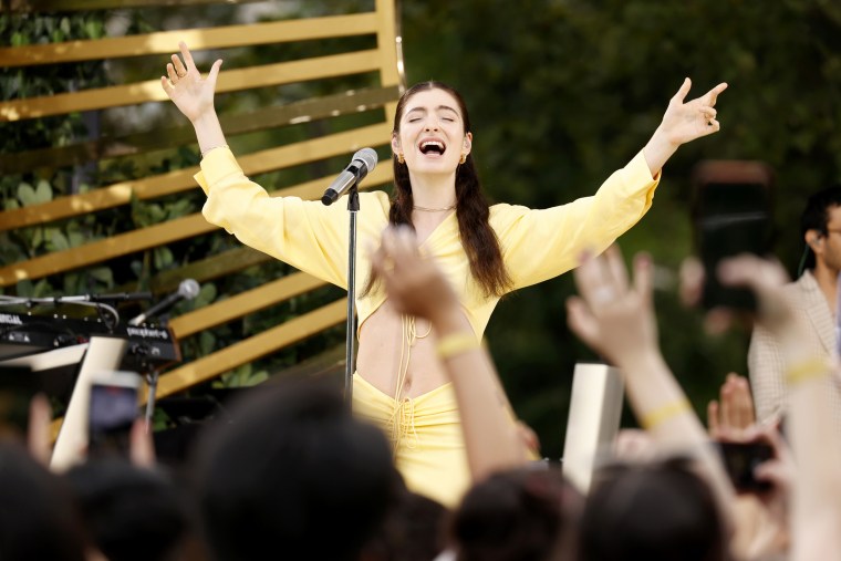 Lorde Performs At \"Good Morning America's\" Summer Concert Series