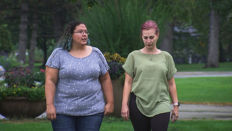 Tiffany Young, left, and Ciera McCormick, who have both worked the WTCHP contract at LHI for several years, said the company does not foster authentic member care and is instead "metrics driven."