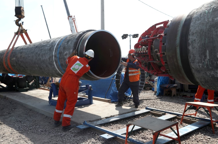 Image: Nord Stream 2 gas pipeline in Russia