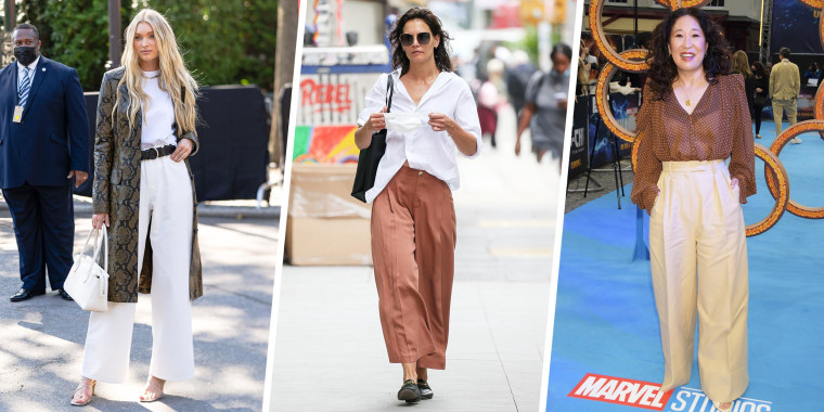Images of Katie Holmes out and about on August 03, 2021 in New York City, Elsa Hosk at the Michael Kors during New York Fashion Week, and Sandra Oh at Marvel Studios' "Shang -Chi And The Legend Of The Ten Rings" at The Curzon Mayfair