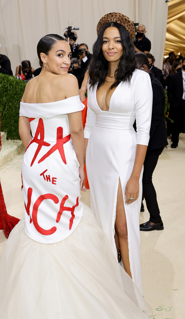 AOC 2021 Met Gala dress