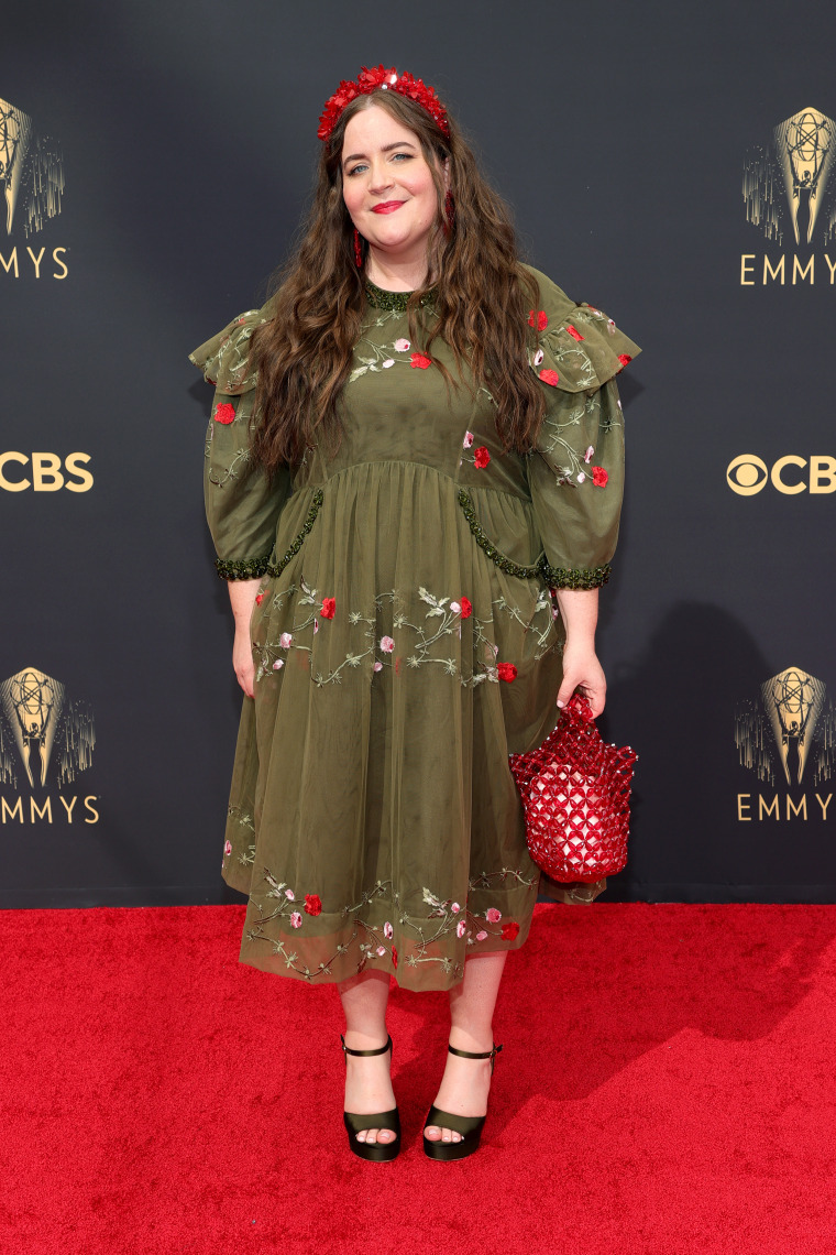 Aidy Bryant Emmys red carpet 2021