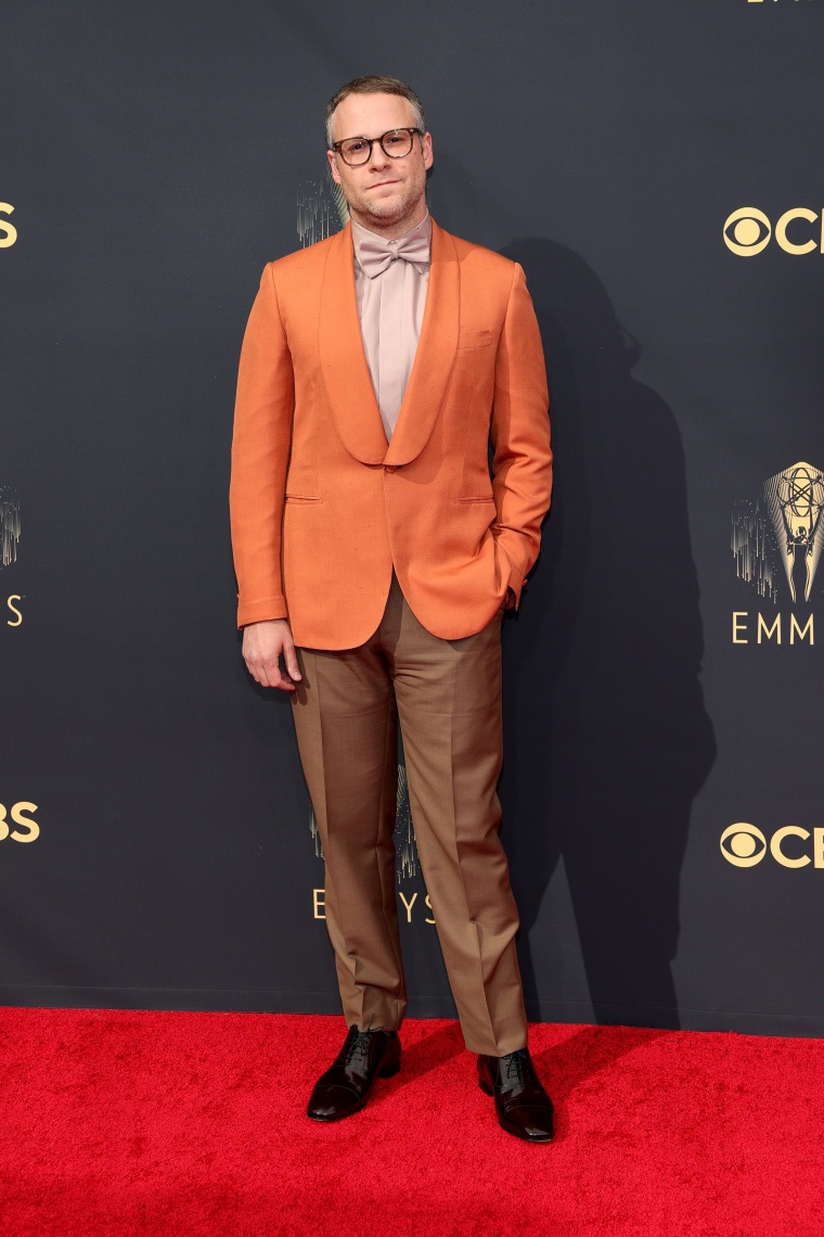 Seth Rogen Emmys red carpet 2021