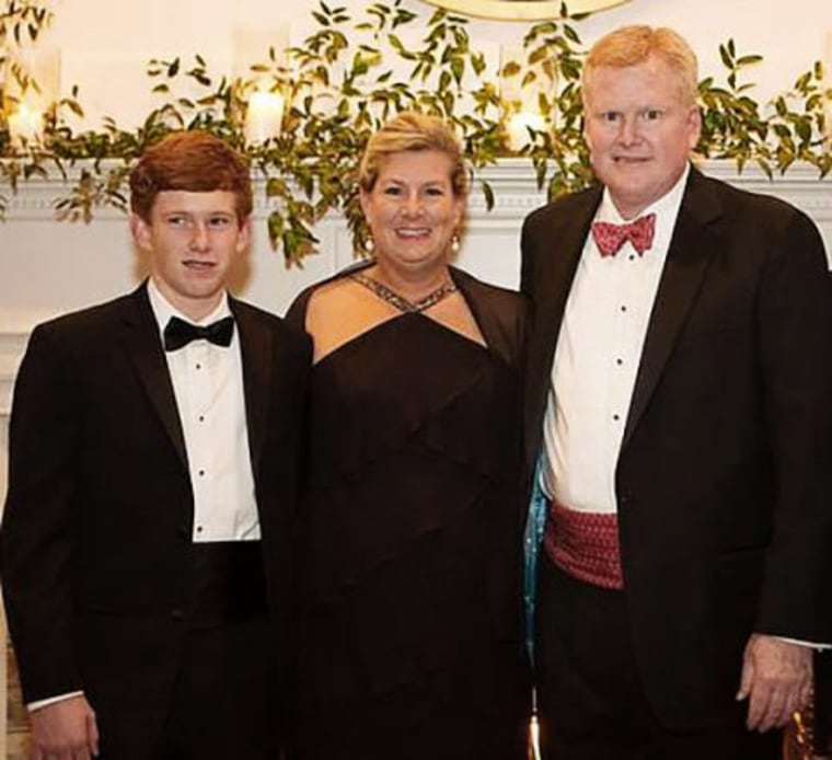 From left, Paul, Margaret and Alex Murdaugh.