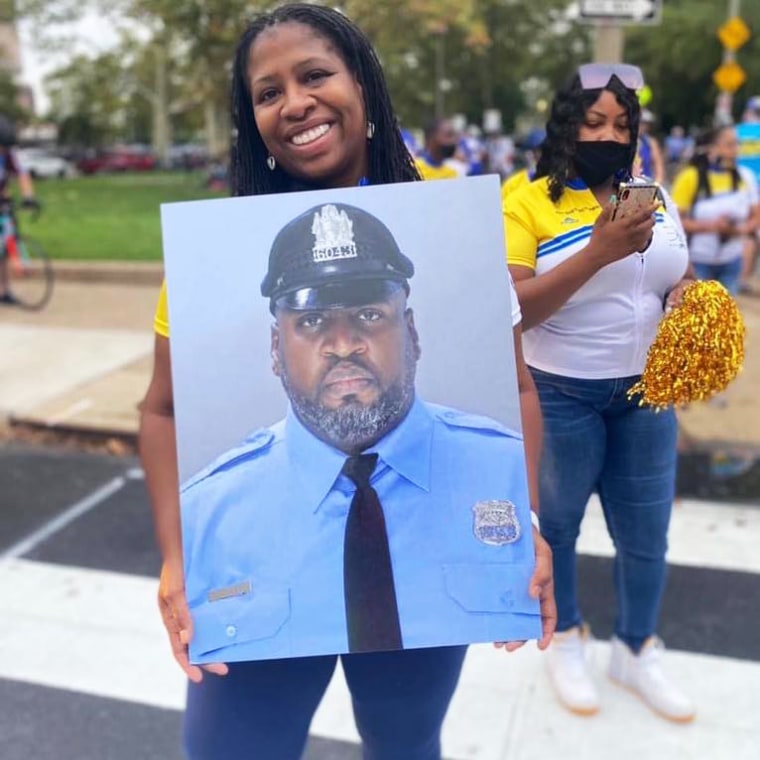 Octavia Tokley lost her husband Erin to Covid-19 in March. He was a 24-year veteran of the Philadelphia Police Department.
