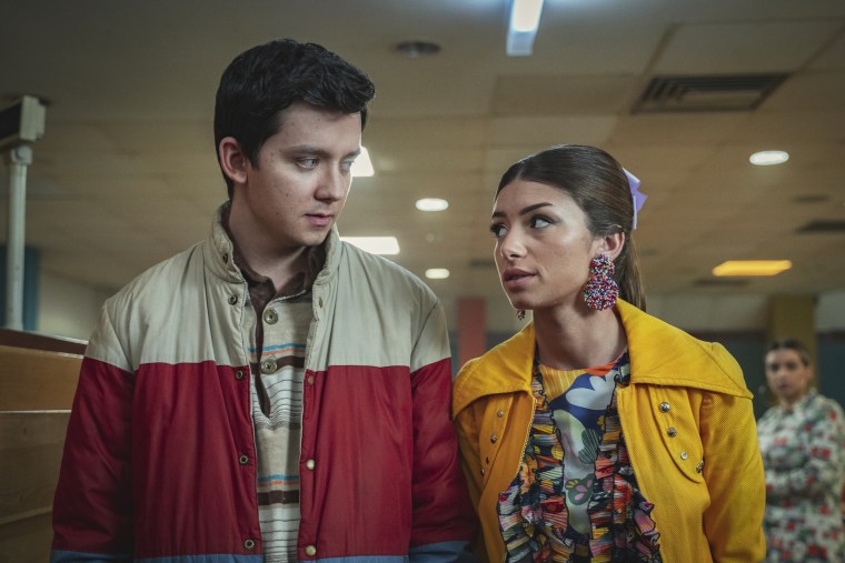 Asa Butterfield as Otis Milburn and Mimi Keene as Ruby Matthews in the new season of Netflix's \"Sex Education.\"