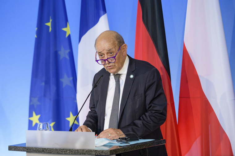 Image: French Foreign Minister Jean-Yves Le Drian
