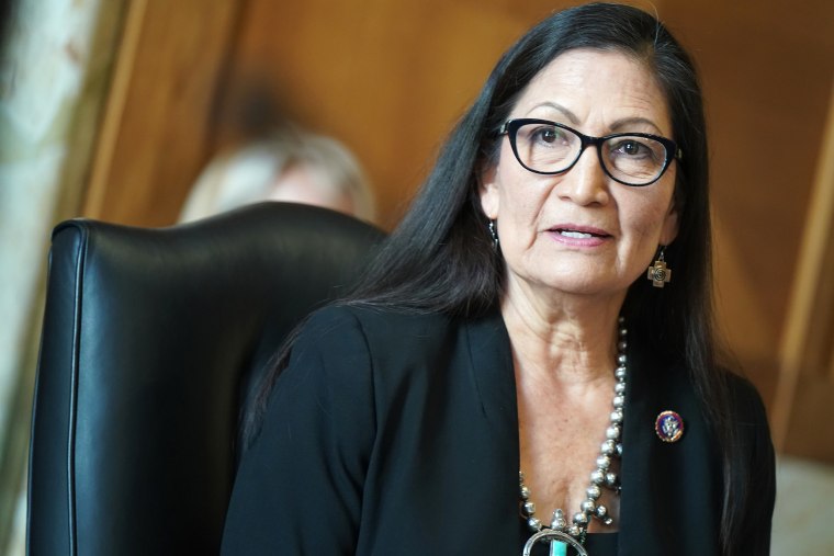 Image: Deb Haaland, Senate Energy And Natural Resources Committee Examines Nomination Of Debra Haaland For Interior Secretary