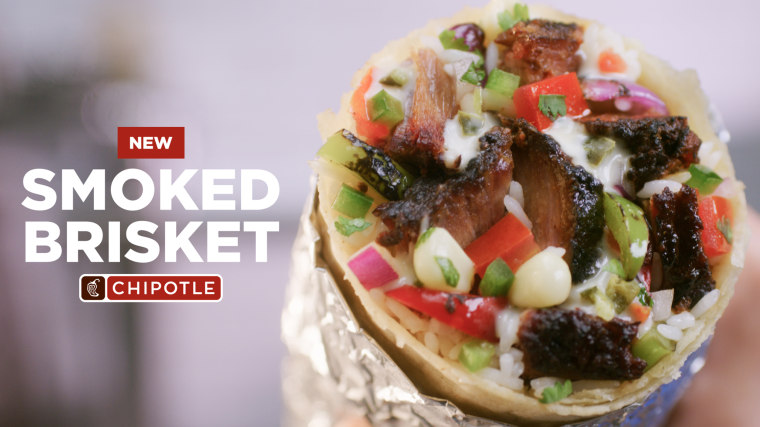 Introducing Chipotle's latest menu addition … smoked brisket!