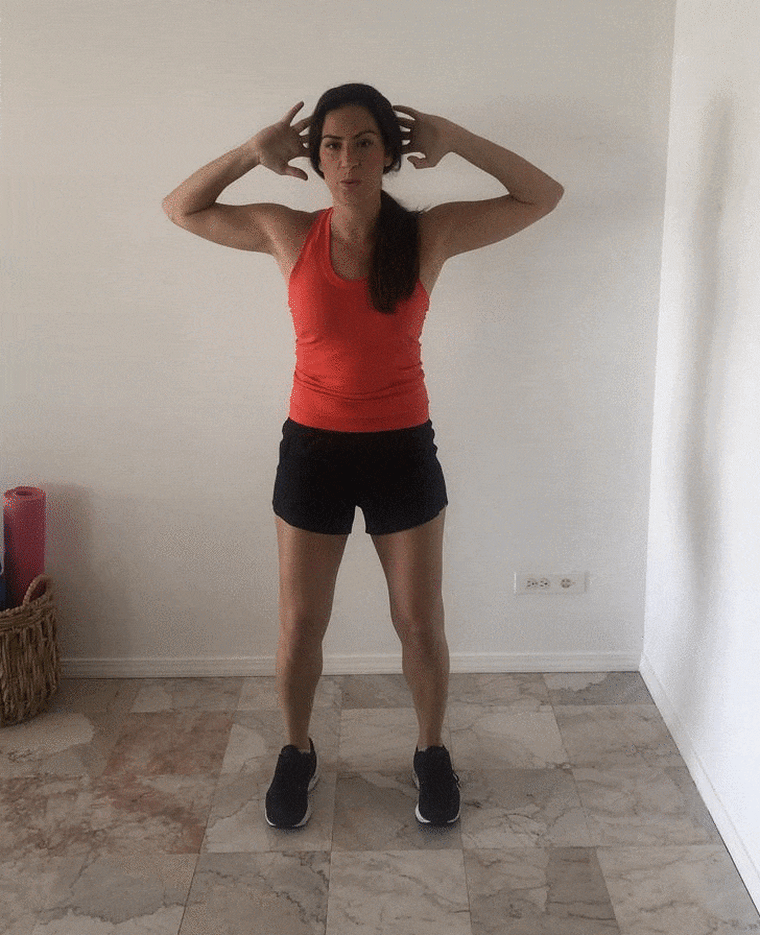 Left Side Stretch + Right Side Crunch