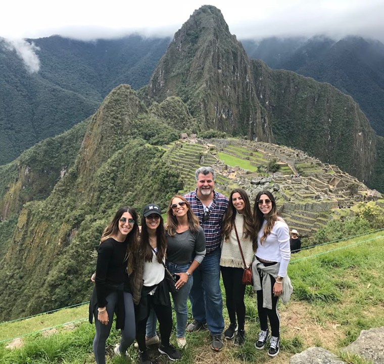 Family photo in Peru