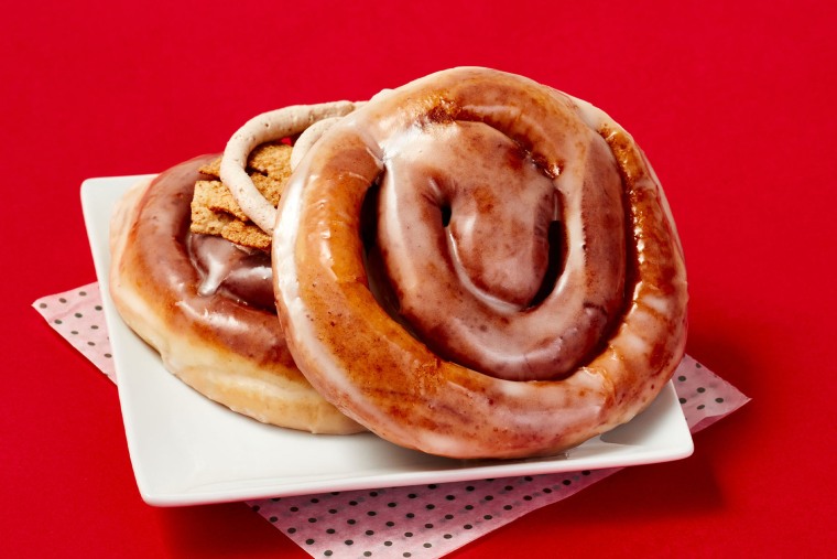 Krispy Kreme is now offering cinnamon rolls in two varieties: Original Glazed Cinnamon Roll and Cinnamon Toast Crunch Cinnamon Roll.