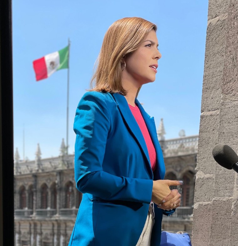 Monica Alba, NBC News' White House correspondent, was in Mexico City when she found out she was expecting. 
