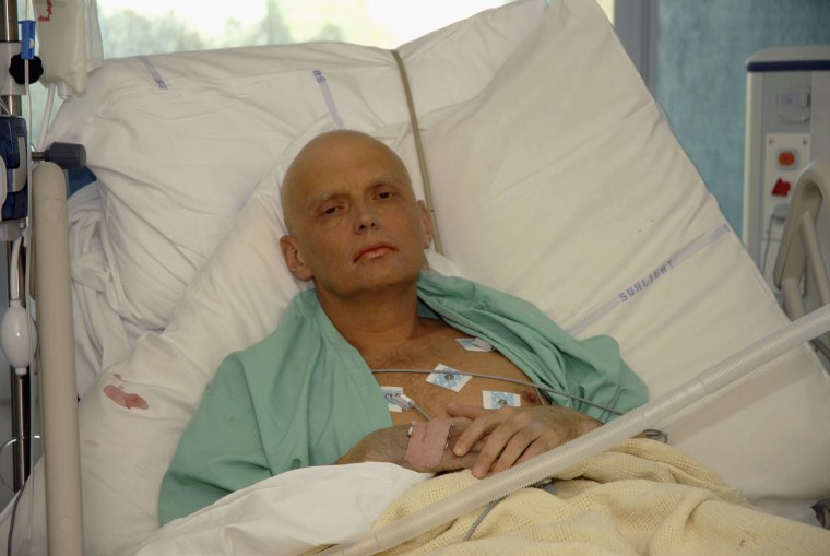Image: Alexander Litvinenko is pictured at the Intensive Care Unit of University College Hospital