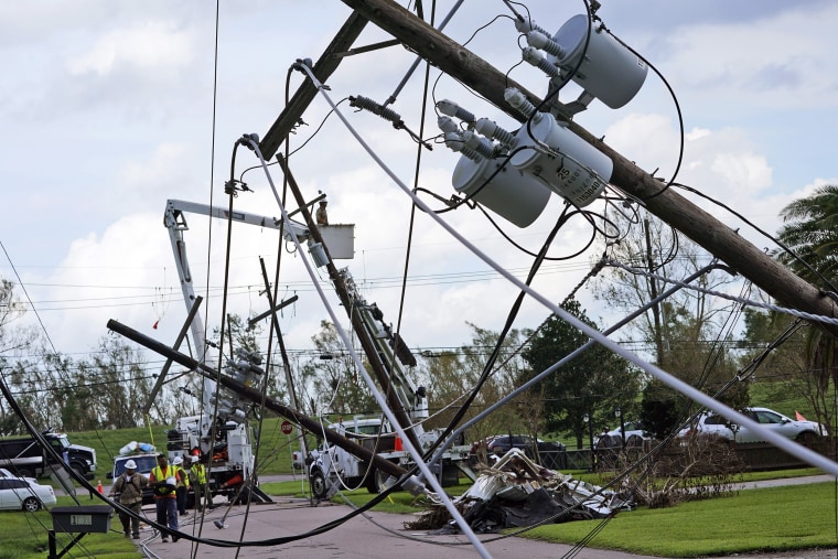 Image: Downed power lines in Waggaman, La.