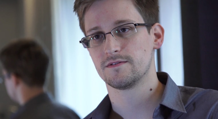 Image: Edward Snowden speaks during an interview in Hong Kong