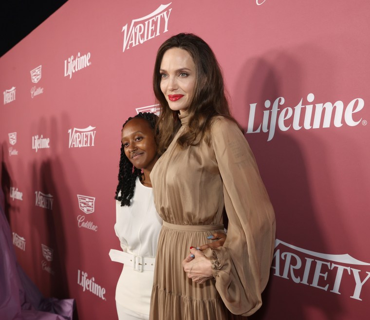 Zahara Jolie-Pitt and Angelina Jolie