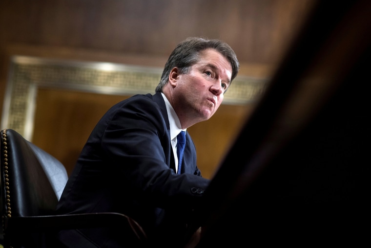 Image: FILE PHOTO: Judge Kavanaugh testifies during the Senate Judiciary Committee hearing on his nomination be an associate justice of the Supreme Court of the United States in Washington