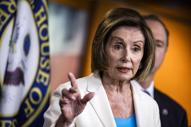 Image: House Speaker Pelosi Holds Weekly News Conference