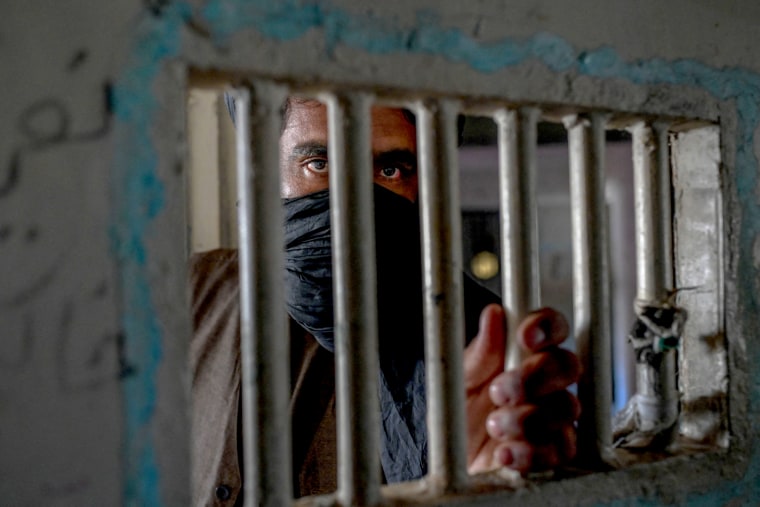Image: Taliban member stands guard